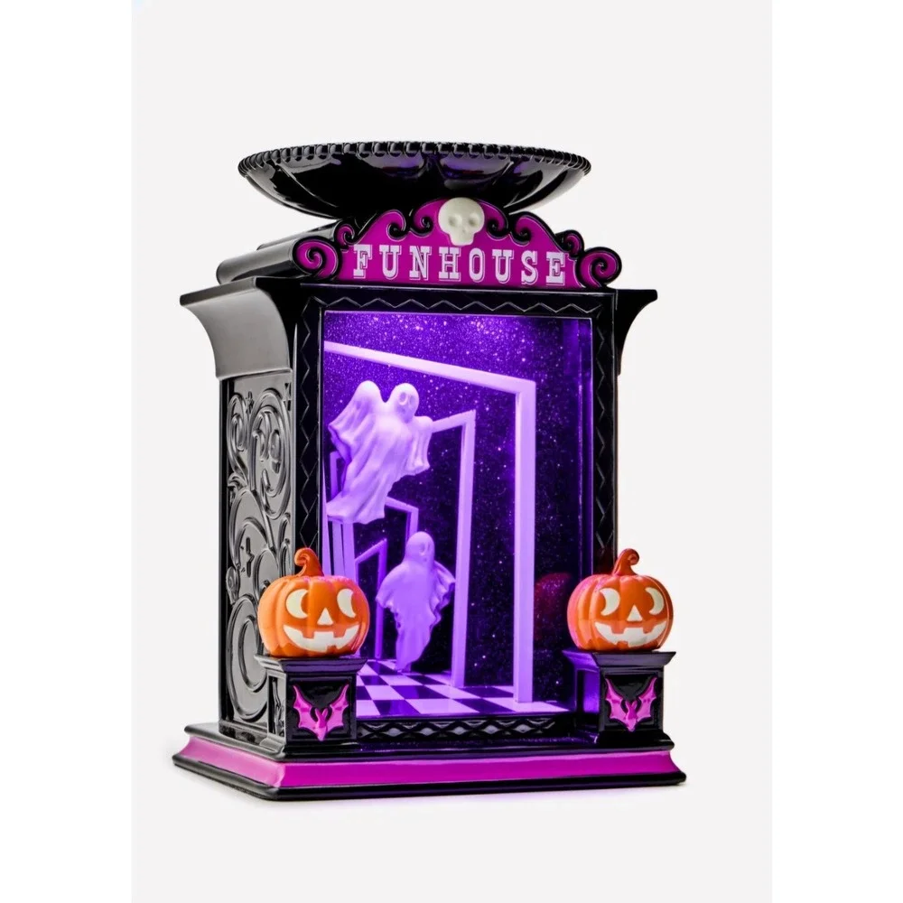2026 Bath & Body Works Halloween Funhouse Pedestal Light-Up 3-Wick Candle Holder